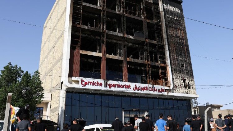 Наступствы пажару ў іракскім Эль-Куце