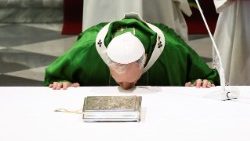 Pope Leo XIV leads the Mass at the San Pancrazio Cathedral, in Albano Laziale