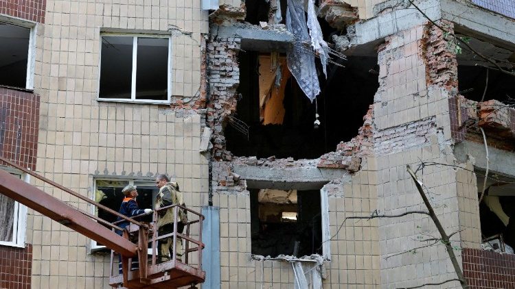 Aftermath of recent shelling in Donetsk
