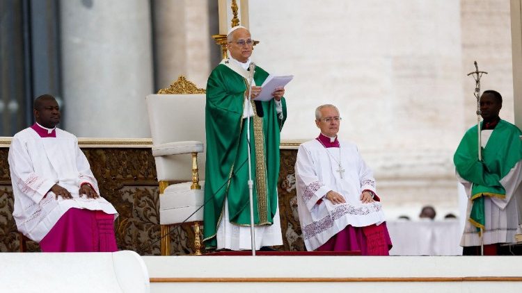  5 अक्टूबर को संत पेत्रुस महागिरजाघर के प्रांगण में पवित्र मिस्सा समारोह में संत पापा लियो 14वें