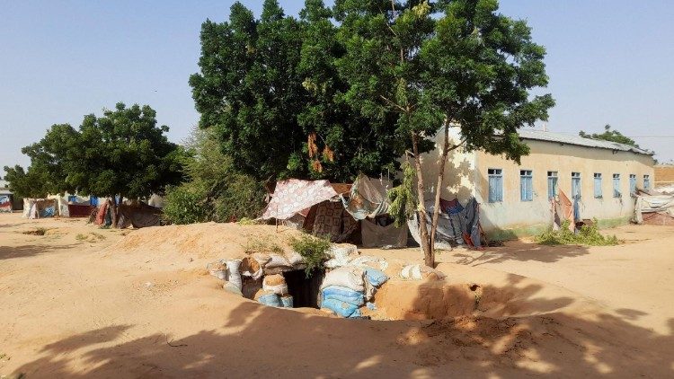Un rifugio per profughi nel campo di El-Fasher