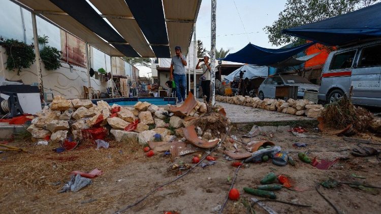 Una zona de la Franja de Gaza atacada por el ejército israelí