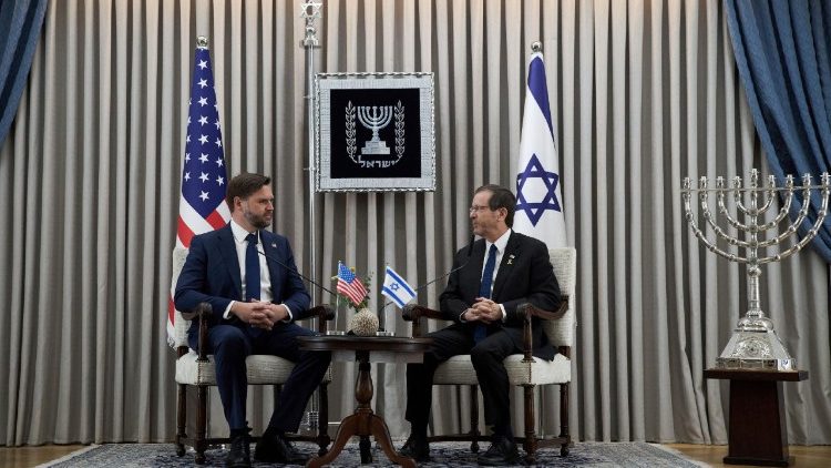 Il vice-presidente J.D. Vance incontra il presidente israeliano Isaac Herzog