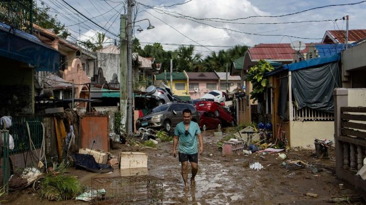 Aftermath of Typhoon Kalmaegi in Cotcot