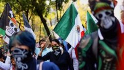 Bei einem Protest in Mexico City gegen Korruption und Gewalt, November 2025