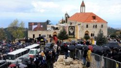 Im Kloster Saint Maroun in Annaya würdigte Leo XIV. den heiligen Charbel Makluf