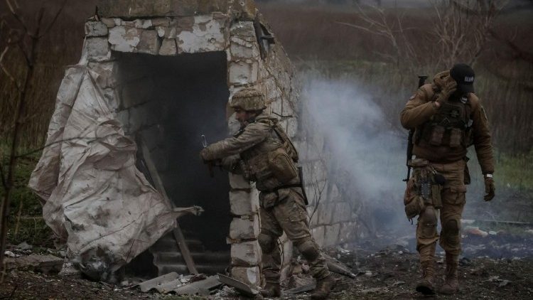 Soldati in guerra in Ucraina