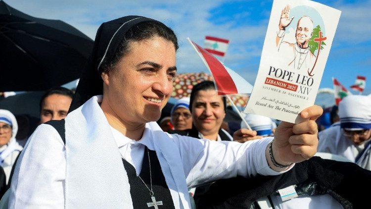 Падчас папскай Імшы ў Бейруце