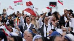 Падчас папскай Імшы ў Бейруце