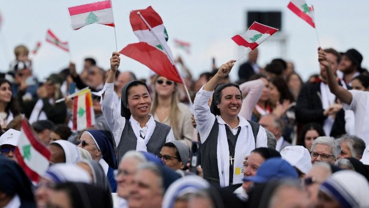Падчас папскай Імшы ў Бейруце