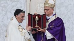 A maronita pátriárka aranykelyhet kapot ajándékba Leó pápától    