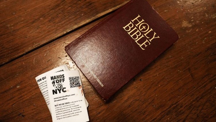 Christmas Eve church service for migrants in the Brooklyn borough of New York City