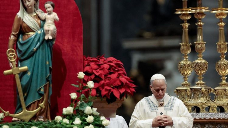 ईश्वर की माता मरियम के महापर्व में संत पापा का मिस्सा