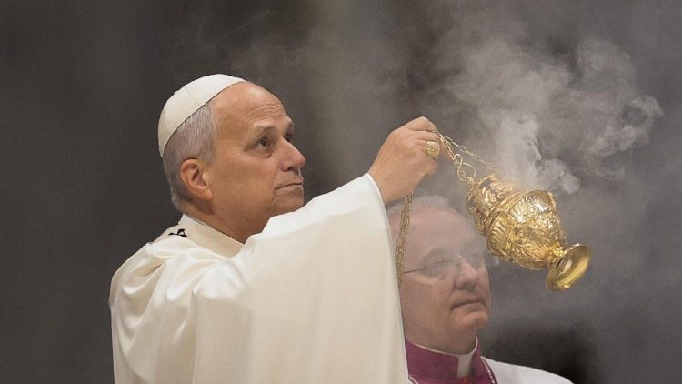 Pope Leo XIV leads a Mass to mark the World Day of Peace in St. Peter's Basilica at the Vatican