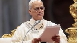 Pope Leo XIV leads a Mass to mark the World Day of Peace in St. Peter's Basilica at the Vatican