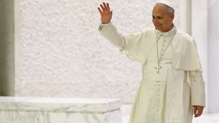 El Papa con los voluntarios y quienes participaron activamente en el jubileo