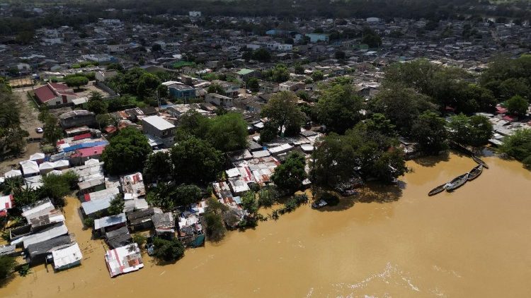 Un'immagine aerea di Monter&iacute;a, nel nord della Colombia