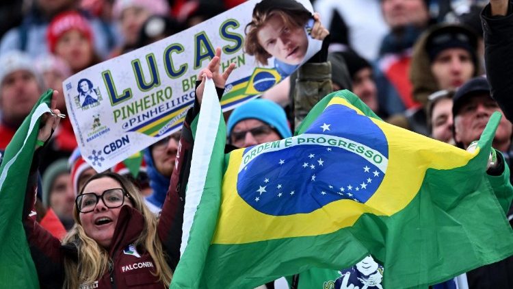 Alpine Skiing - Men's Giant Slalom Victory Ceremony
