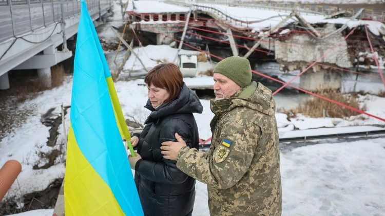 वर्फ से ढंका यूक्रेन