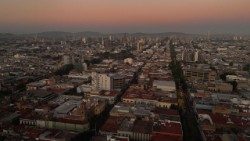 Vue aérienne sur Guadalajara, où le chef du cartel Jalisco Nouvelle Génération (CJNG) a été tué le 22 février, capitale de l’Etat de Jalisco au Mexique, le 25 février 2026.