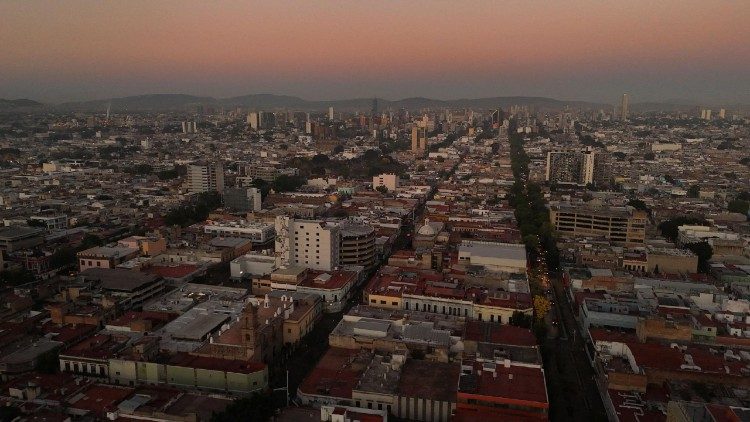 Vue aérienne sur Guadalajara, où le chef du cartel Jalisco Nouvelle Génération (CJNG) a été tué le 22 février, capitale de l’Etat de Jalisco au Mexique, le 25 février 2026.