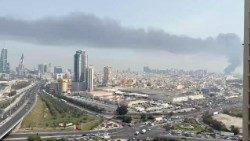 Nach einer Luftattacke in Bahrain