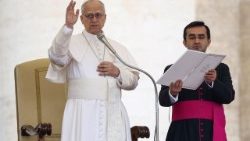 संत  पापा लियो आमदर्शन समारोह में