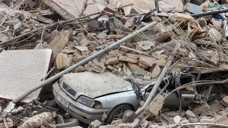 Последствия удара в Бейруте (6 марта 2026 г.).