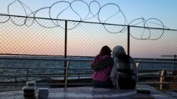 Flüchtlinge im Libanon, die vor der eskalierenden Gewalt flohen