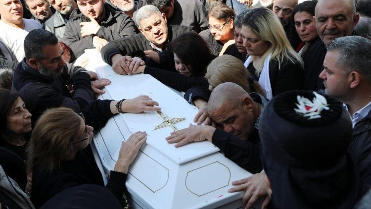 लेबनानी पुरोहित, फादर पियरे एल-राही का अंतिम संस्कार