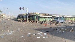 Markt nach dem Selbstmord-Attentat in Maiduguri
