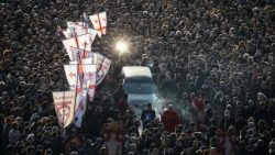 Hold Gruzínců zesnulému patriarchovi Eliášovi II.