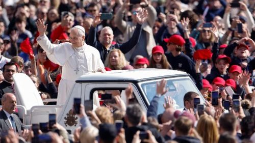 Pope Leo XIV holds the weekly general audience in Saint Peter's Square at the Vatican