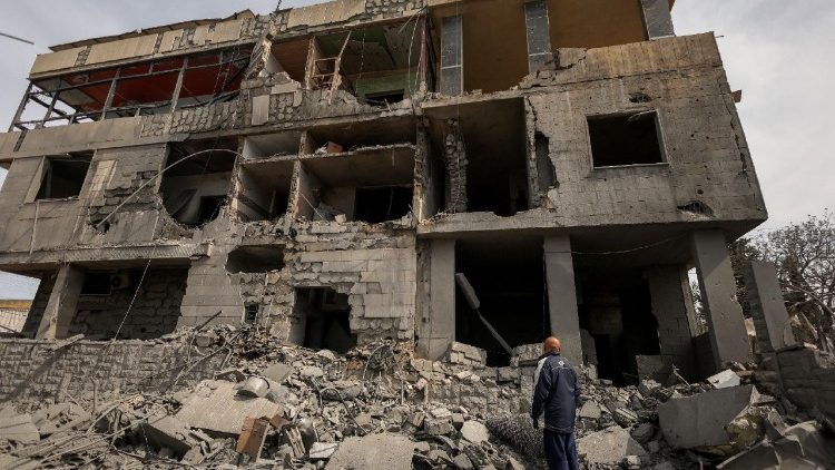 Zerstörtes Haus im Süden des Libanon