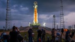 Artemis II, vesmírná základna Kennedy Space Center na mysu Canaveral na Floridě