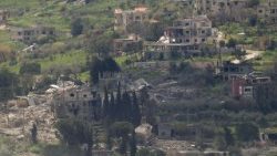 Case danneggiate dalla guerra nel sud del Libano