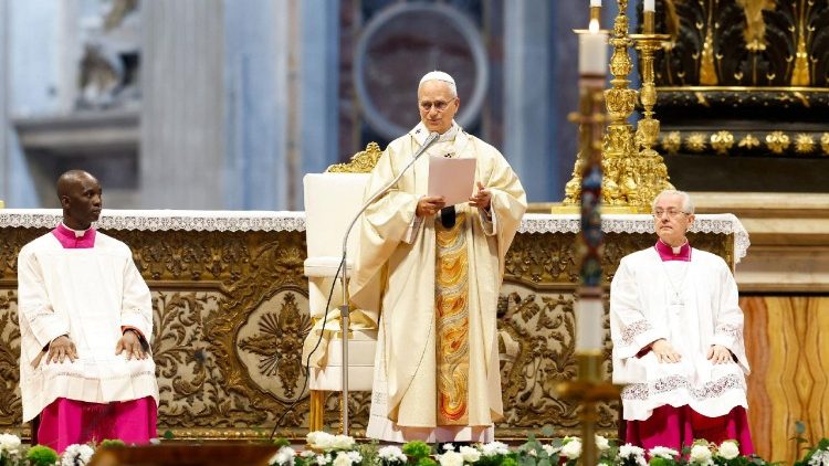 El Papa durante su homil&iacute;a