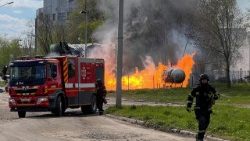 Attacco russo con droni su Kharkiv (Reuters)