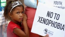 Lors d'une marche contre les violences xénophobes en Afrique du Sud, à Johannesburg, en mars 2022. 