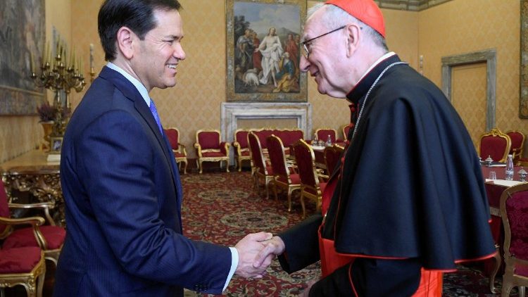  Marco Rubio Episkopo ya lokumu Pietro Parolin na Vatican