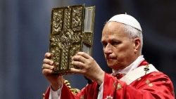 Леў XIV падчас Імшы ва ўрачыстасць Пяцідзясятніцы