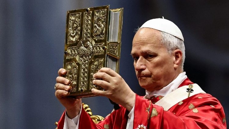 Леў XIV падчас Імшы ва ўрачыстасць Пяцідзясятніцы