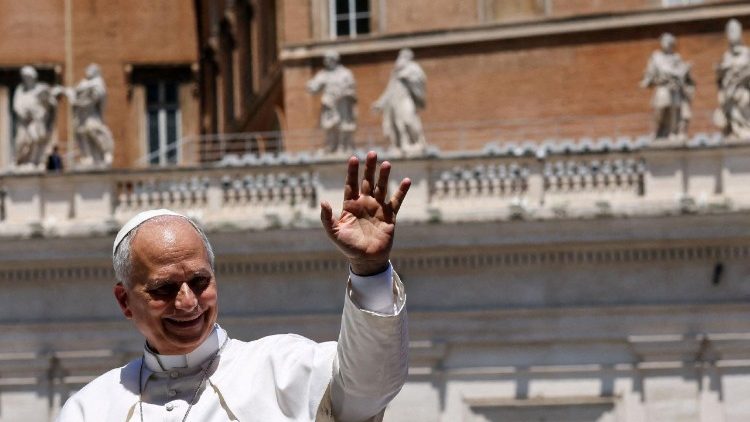 FILE PHOTO: Pope Leo XIV holds general audience in St. Peter's Square at the Vatican