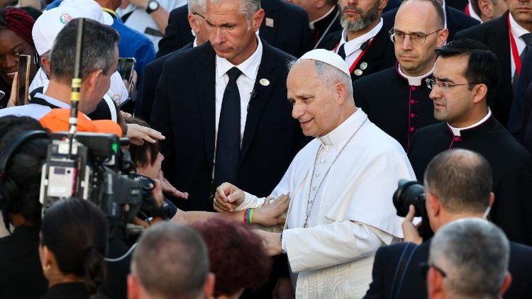 Papst Leo an diesem Samstagnachmittag