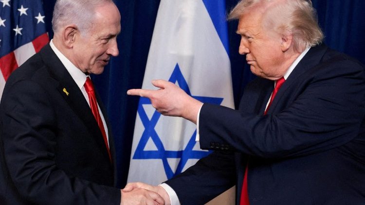 Rencontre du Premier ministre israélien Netanyahu et du président étasunien Trump, en Floride (EUA), le 29 décembre 2025.