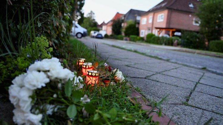 Tatort der tödlichen Schießerei in der norddeutschen Stadt Stade