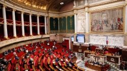 Assemblée nationale française avant le vote de la proposition de loi sur la fin de vie