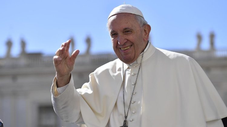 Papež Frančišek med splošno avdienco v sredo, 26. septembra 2018