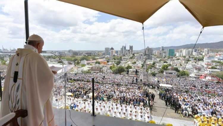 Pavens messe i Mauritius