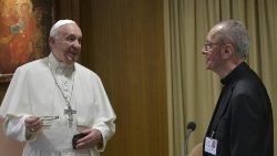 Cardeal Hummes em um dos encontros com o Papa, no Vaticano